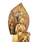 A sacred gilt bronze statue of Gautama Buddha