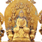 A sacred gilt bronze statue of Gautama Buddha