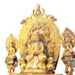 A sacred gilt bronze statue of Gautama Buddha