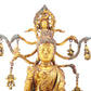 A sacred gilt bronze statue of Bodhisattva