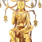 A sacred gilt bronze statue of Bodhisattva