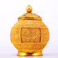 An exquisite gilt bronze lotus and phoenix pattern jar with lid