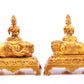 Gilt bronze statues of Manjushri and Samantabhadra,