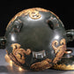 A Precious Jasper 'Dragon' Jar With A Gilt-Silver Blueing Stand