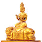 Gilt bronze statues of Manjushri and Samantabhadra,