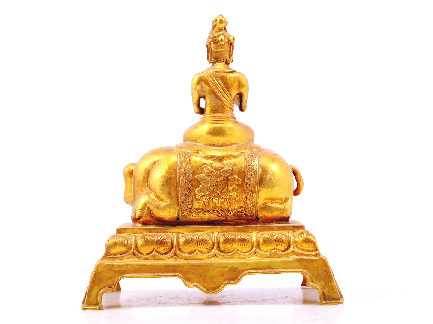 Gilt bronze statues of Manjushri and Samantabhadra,