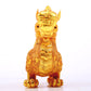 An exquisite gilt bronze auspicious animal ornament