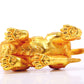 An exquisite gilt bronze auspicious animal ornament