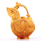 An exquisite gilt bronze auspicious animal ewer