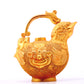 An exquisite gilt bronze auspicious animal ewer