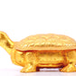 An exquisite gilt bronze animal-shaped box