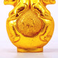 An exquisite gilt bronze vase with auspicious animal patterns