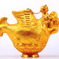 An exquisite gilt bronze vase with auspicious animal patterns,