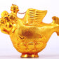 An exquisite gilt bronze vase with auspicious animal patterns,