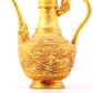 An exquisite gilt bronze ewer with dragon and phoenix patterns