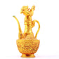 An exquisite gilt bronze ewer with dragon and phoenix patterns