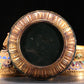 A Precious Jasper Gold-Mounted 'Animal Mask' Ram-Handled Jar With A Gilt-Silver Blueing 'Flower' Cover And Stand