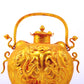 An exquisite gilt bronze fish-shaped bottle,