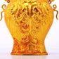 An exquisite gilt bronze fish-shaped bottle,