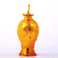 An exquisite gilt bronze fish-shaped bottle,