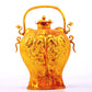 An exquisite gilt bronze fish-shaped bottle,