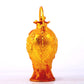 An exquisite gilt bronze fish-shaped bottle,