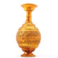 An exquisite gilt bronze vase with lotus and phoenix patterns wrapped around branches