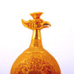 An exquisite gilt bronze vase with lotus and auspicious animal patterns