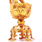 An exquisite gilt bronze dragon ornament