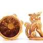 An exquisite gilt bronze dragon ornament