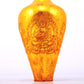 An exquisite gilt bronze vase with image of Gautama Buddha