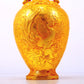 An exquisite gilt bronze amphorae with auspicious clouds and phoenix patterns