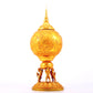 An exquisite gilt bronze Buddha image jar