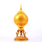 An exquisite gilt bronze Buddha image jar