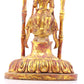 A serene gilt bronze statue of Bodhisattva