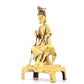 A serene gilt bronze statue of Bodhisattva