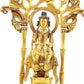 A serene gilt bronze statue of Bodhisattva