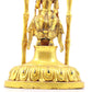 A serene gilt bronze statue of Bodhisattva