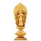 A serene gilt bronze statue of Bodhisattva