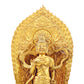 A serene gilt bronze statue of Bodhisattva