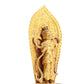 A serene gilt bronze statue of Bodhisattva