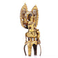 A serene gilt bronze statue of Bodhisattva