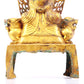 A serene gilt bronze statue of Gautama Buddha