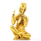 A serene gilt bronze figure