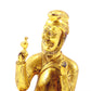 A serene gilt bronze figure