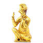 A serene gilt bronze figure