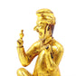 A serene gilt bronze figure