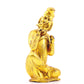 A serene gilt bronze figure