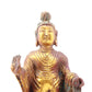 A serene gilt-bronze Tathagata statue