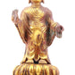 A serene gilt-bronze Tathagata statue